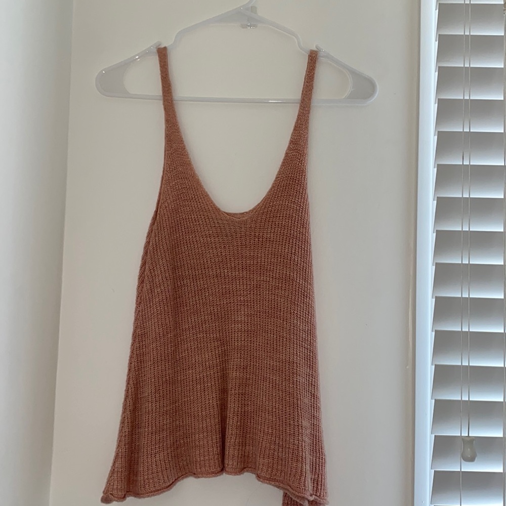 Dusty rose American eagle sweater tank